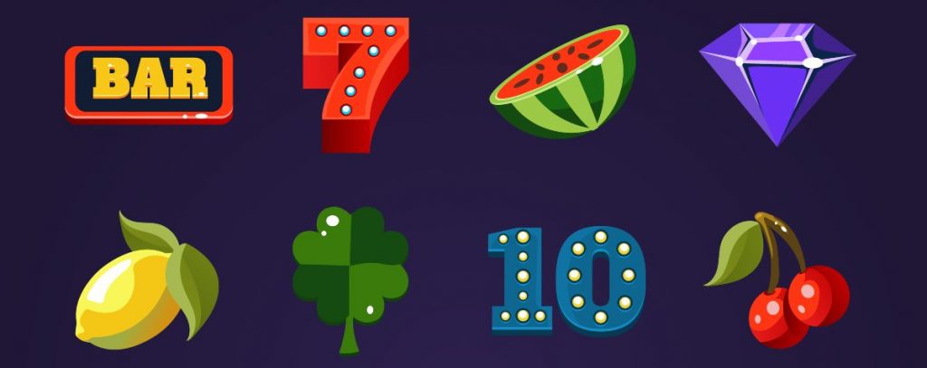 Various casinos slot machine icons